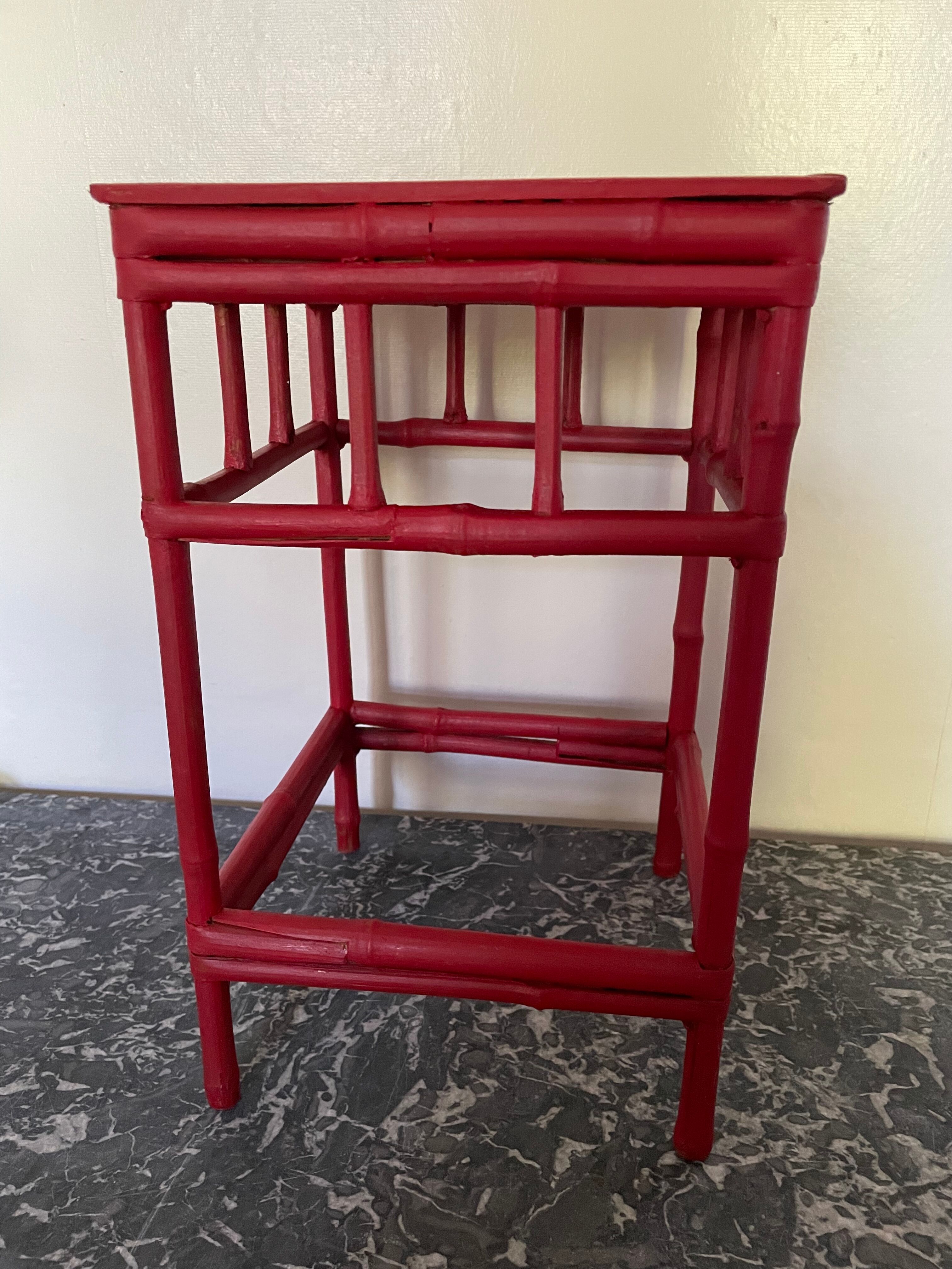 Vintage bamboo stool