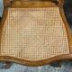 Chairs (lot of 6) Louis XV style in solid walnut caned 1940