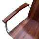 Vintage set of four designer chairs solid beech chrome