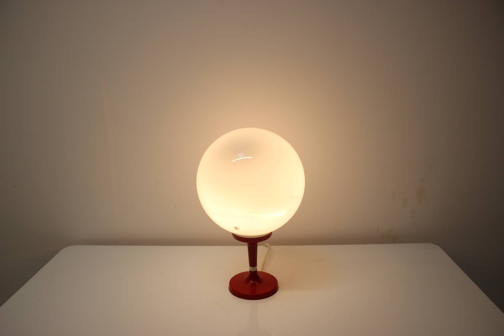 Vintage Table Lamp Osvetlovaci Sklo Valasske Mezirici, 1970s