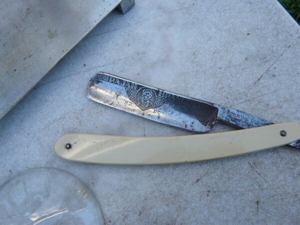 Barbière ensemble miroir de barbier et set de rasage