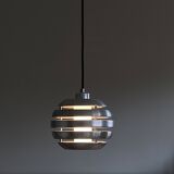 Small aluminum chandelier pendant opaline glass Eglo Leuchten LAMP-7437