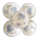 Assiettes creuses Flore de Sarreguemines - lot de 5