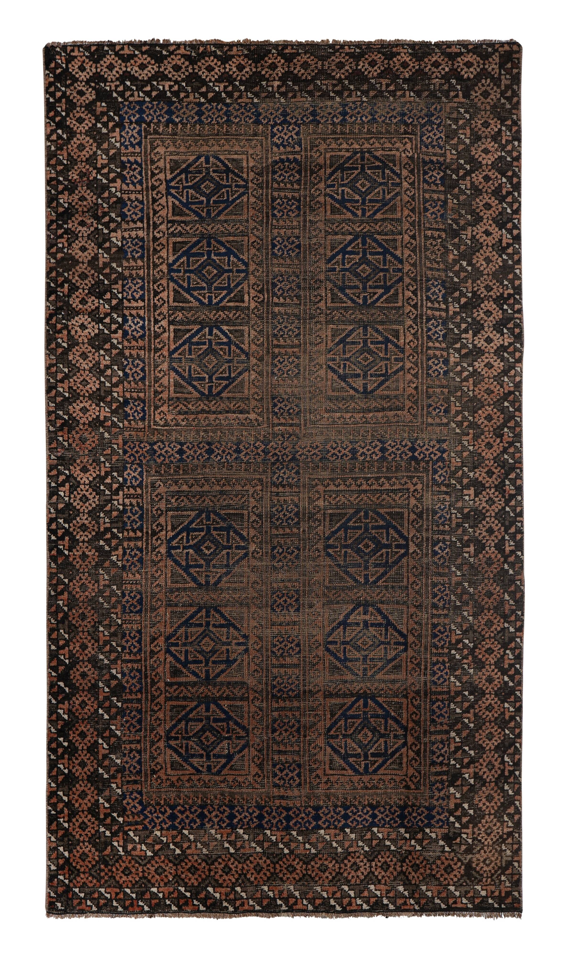 Vintage Turkish Oushak Handwoven Rug 125x212 cm
