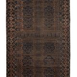 Vintage Turkish Oushak Handwoven Rug 125x212 cm