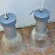 Paire de suspensions vintage de style industriel