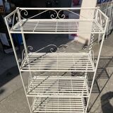 4 Tier Wrought Iron Folding Shelf Unit