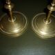 Pair of gilded brass candlesticks