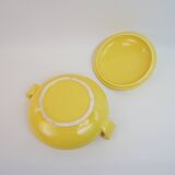Large yellow modernist soup tureen