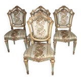 Set of 4 Napoleon III chairs, second half of the 19th century, France