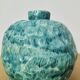 Turquoise round vase 1970 signed