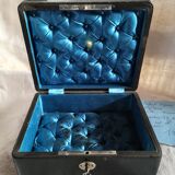 Coffret bijoux XIXeme intérieur capitonné