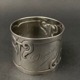 Solid silver towel ring punch minerva denise xxe