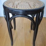 Two stools caned Berc Antoine
