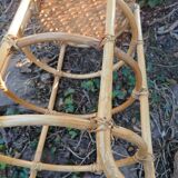 Wicker laundry basket