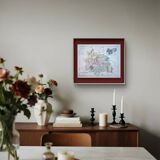 Puy-De-Dôme, carte ancienne, imprimée en 1883.