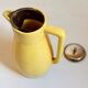 Ceramic orangeade or lemonade pitcher with cracked effect from the 1960s