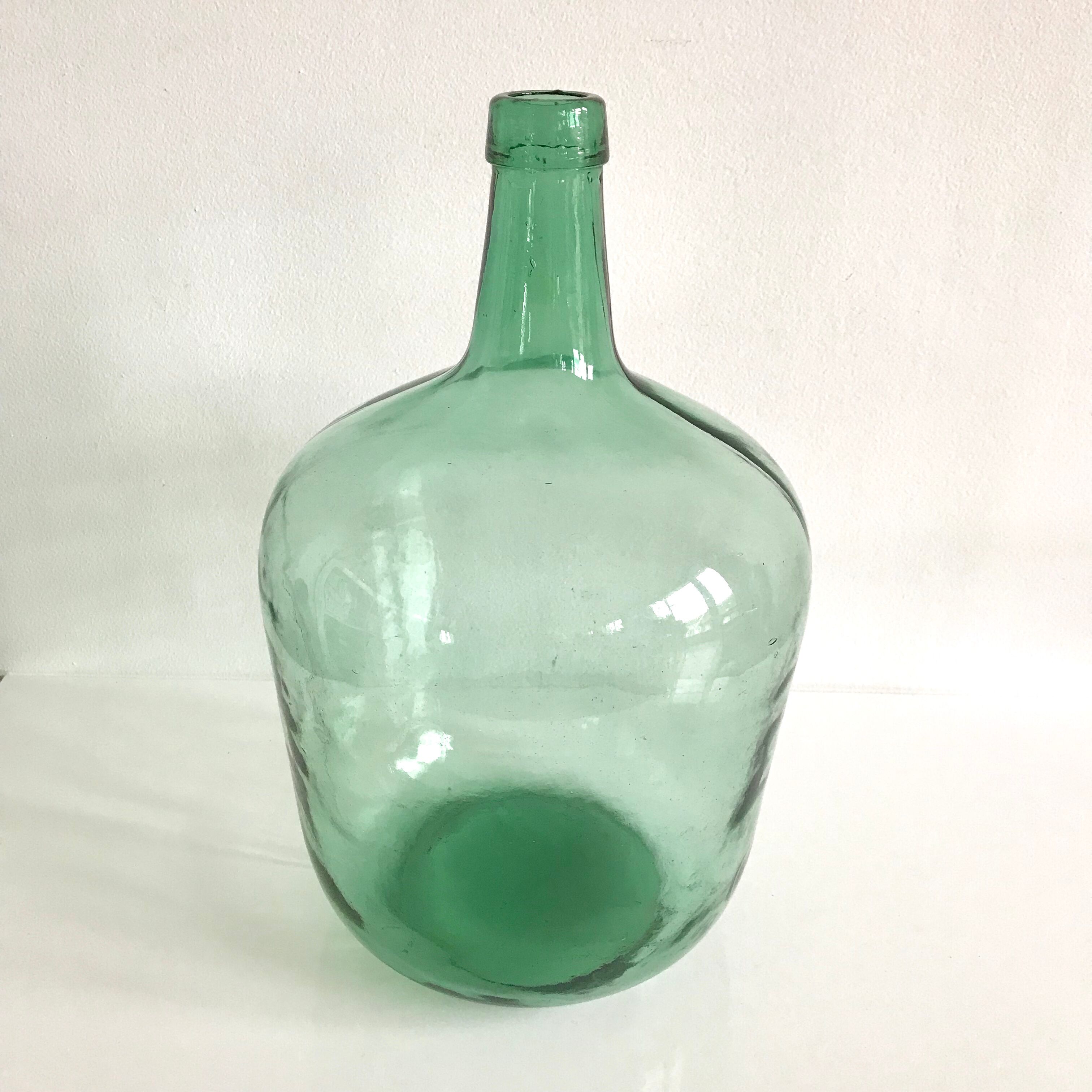 Dame Jeanne verre vert 40cm