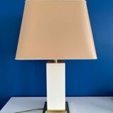 Large rectangular lamp from the 70s in gold