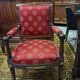 Pair of Empire period armchairs in mahogany with Napoleonic emblems - 19th century