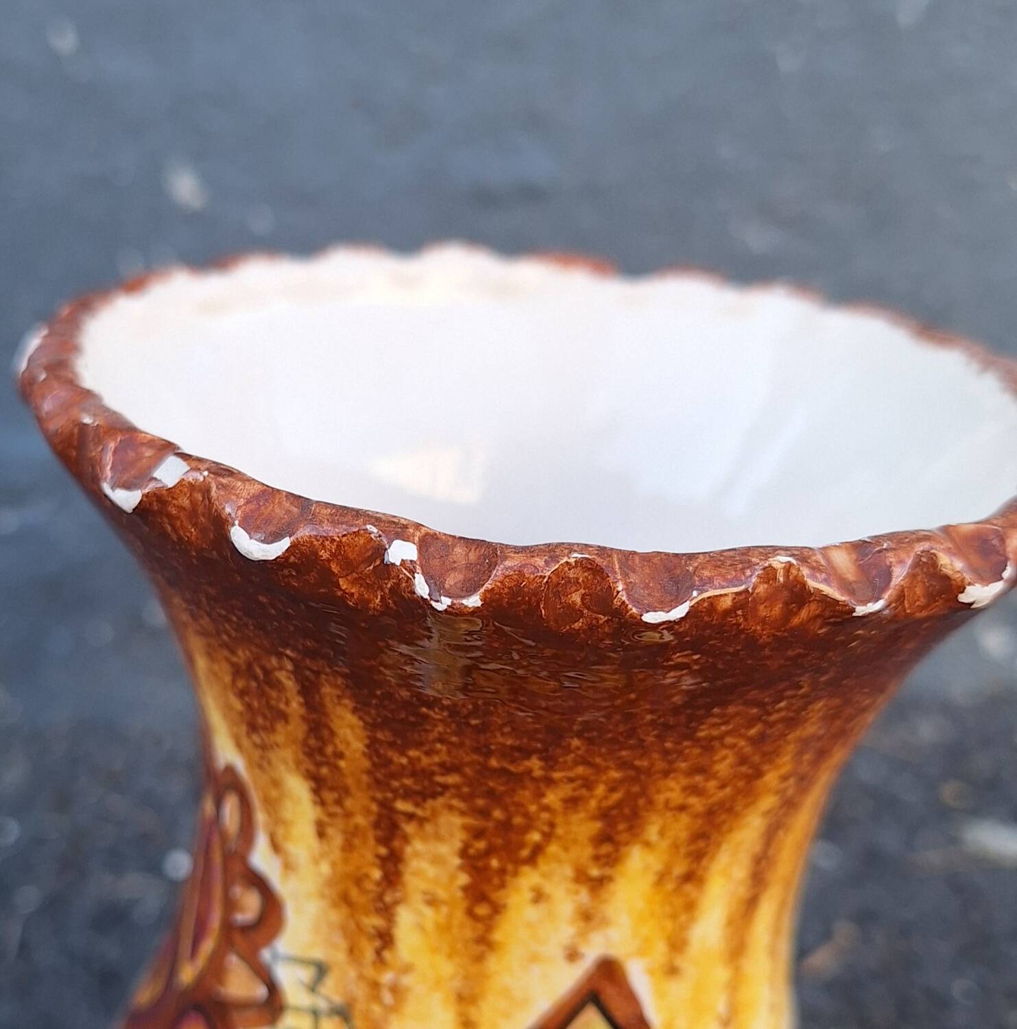 Paul Fouillen Quimper ceramic vase