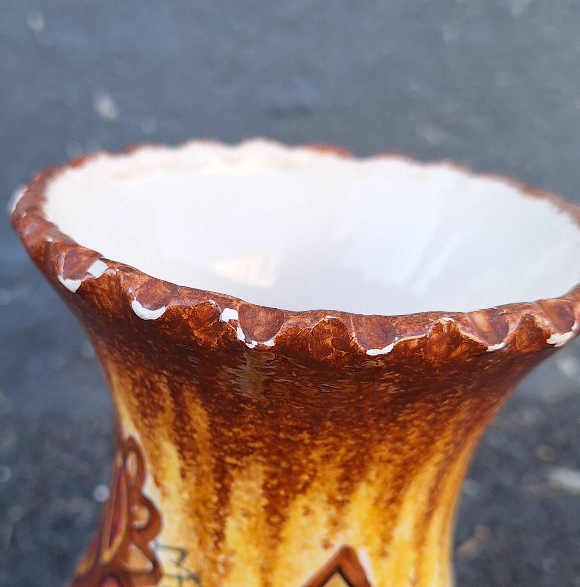 Paul Fouillen Quimper ceramic vase