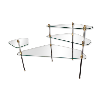 Showcase, shelves tripod Henry Lyon 1950