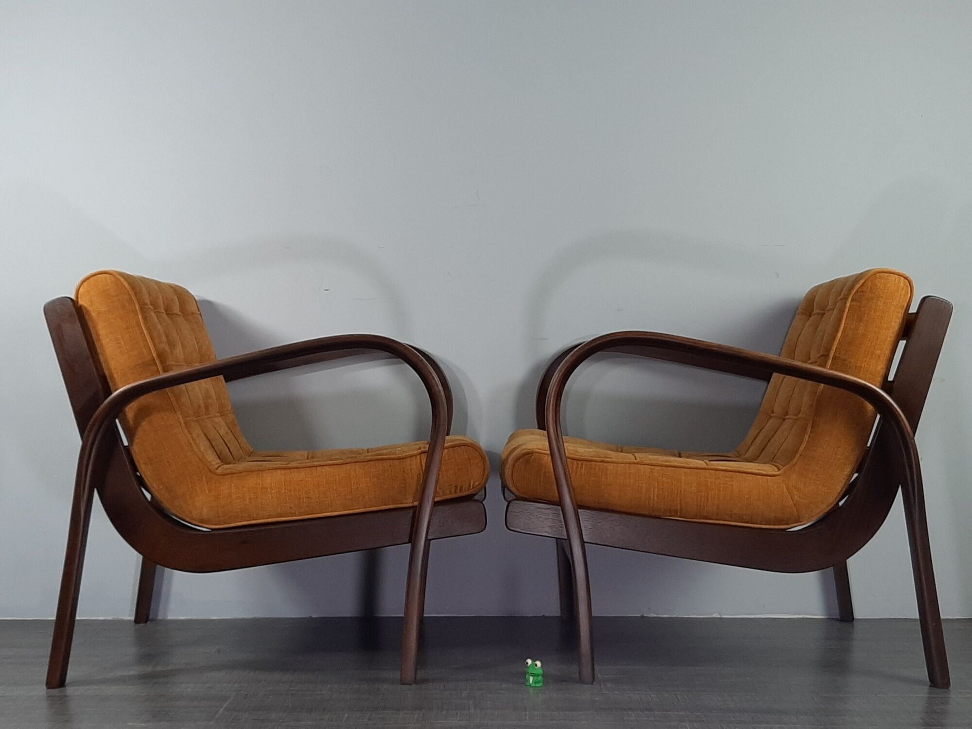 Pair of Armchairs INKA design Kropaček & Kozelka, Czech Mid-Century 1944
