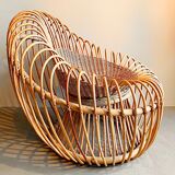 Bamboo and wicker armchair by Janine Abraham & Jan Dirk Rol 1958
