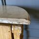 Console XVIII wooden gold louis xvi white marble flower falls
