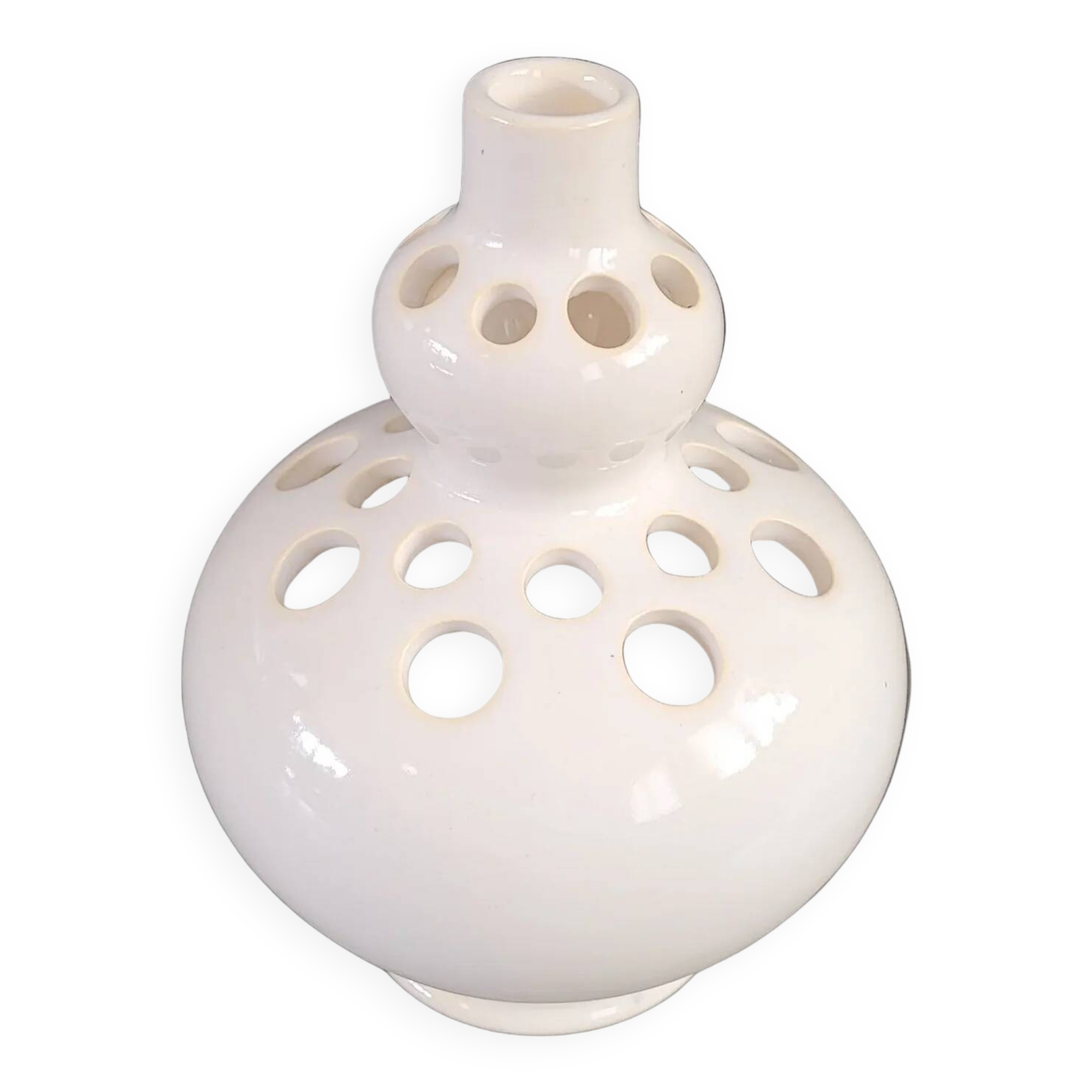 Ceramic flower holder with 24 holes