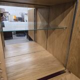 XL vintage mid-height wardrobe with brutalist accents