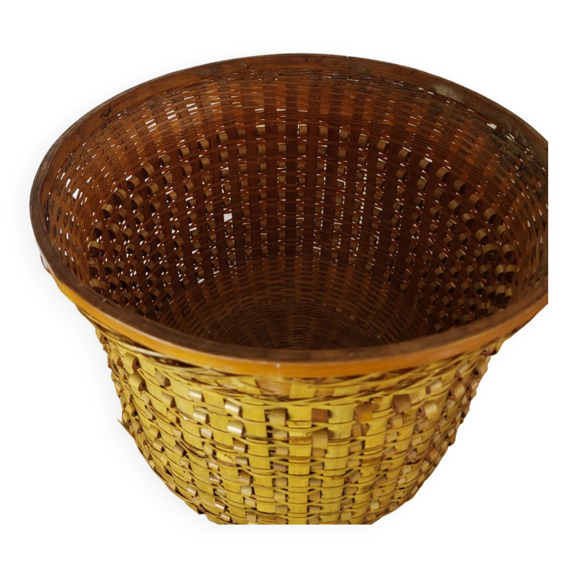 Cache pot en rotin