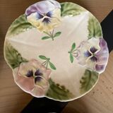Set of 6 barbotine dessert plates