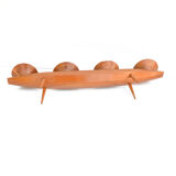 1970s mid-century modern ash four point candlestick, Germany