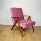 Vintage armchair B-310 VAR pink Jade structural 1970s