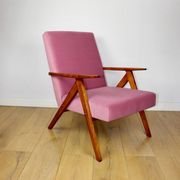 Vintage armchair B-310 VAR pink Jade structural 1970s