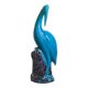 Chinese turquoise glazed crane figurine, 1950s