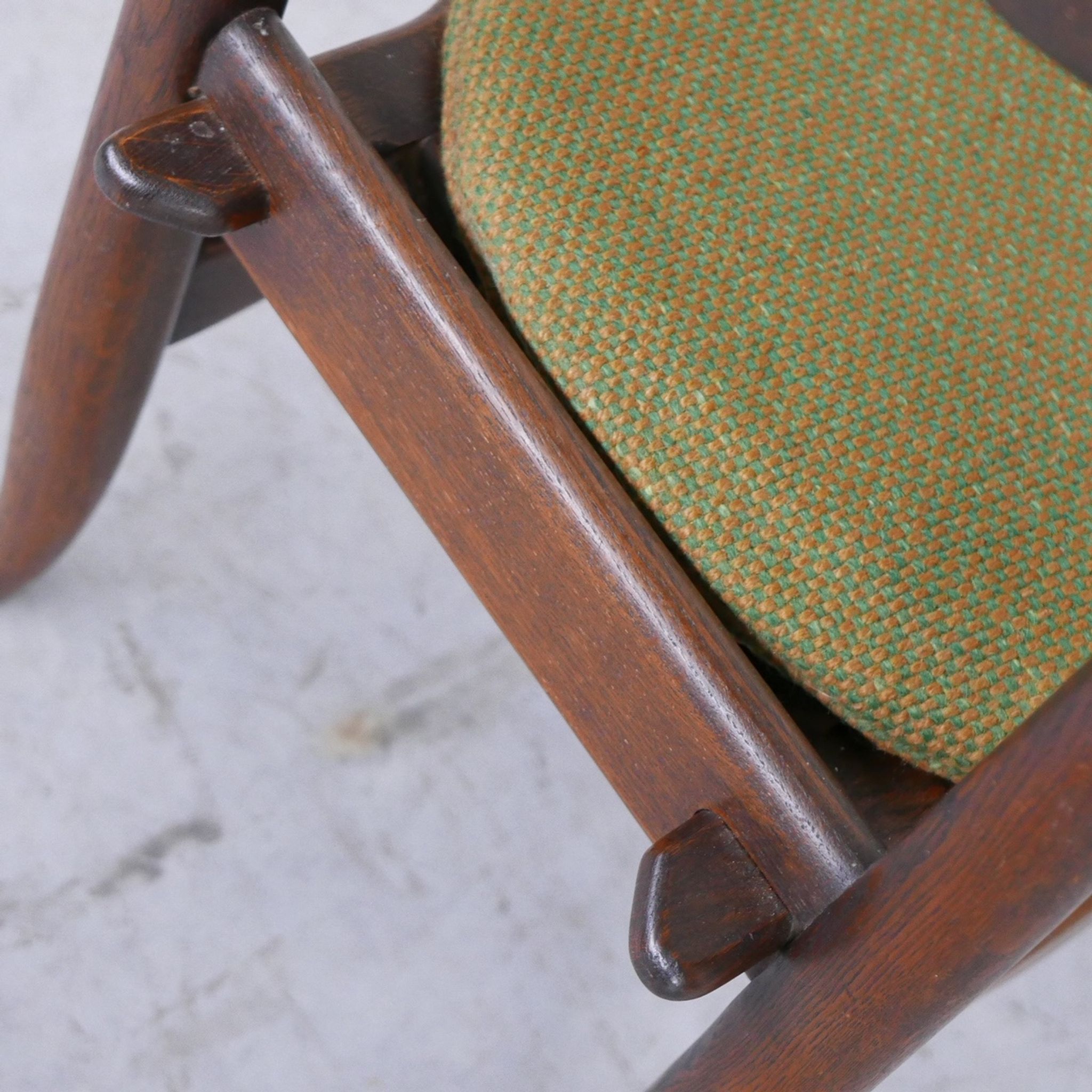 Set of six chairs by Guillerme et Chambron