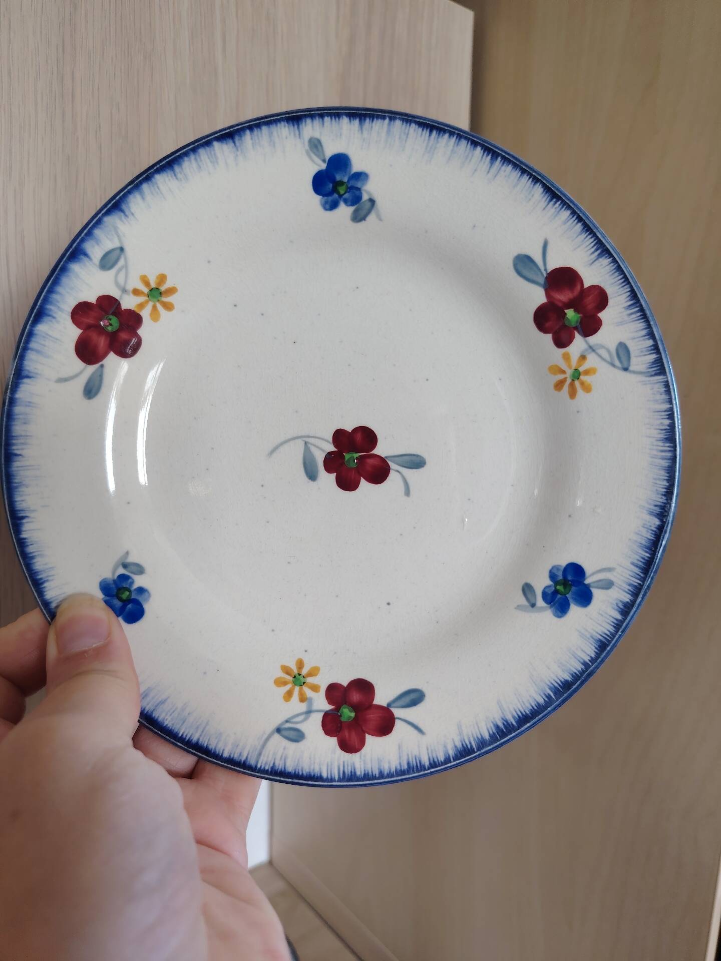 6 dessert plates Mary-Lou Digoin Sarreguemines