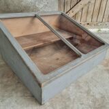 Old table display case counter plant greenhouse 62 x 72 cm