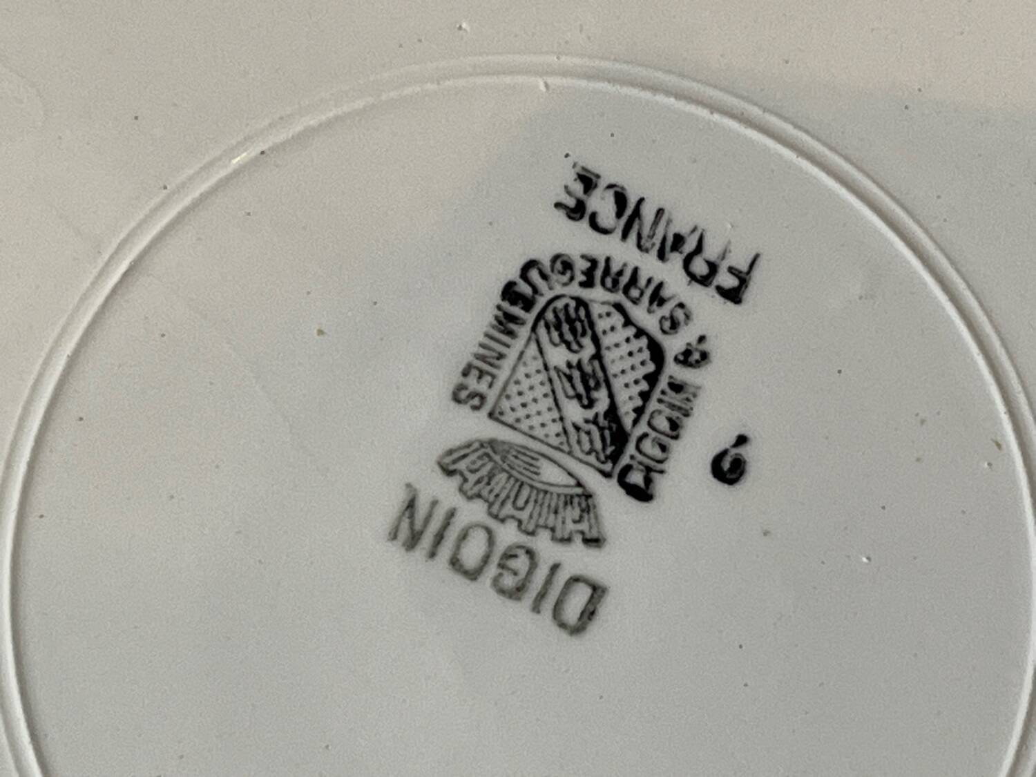 Digoin SARREGUEMINE vintage design earthenware fish set