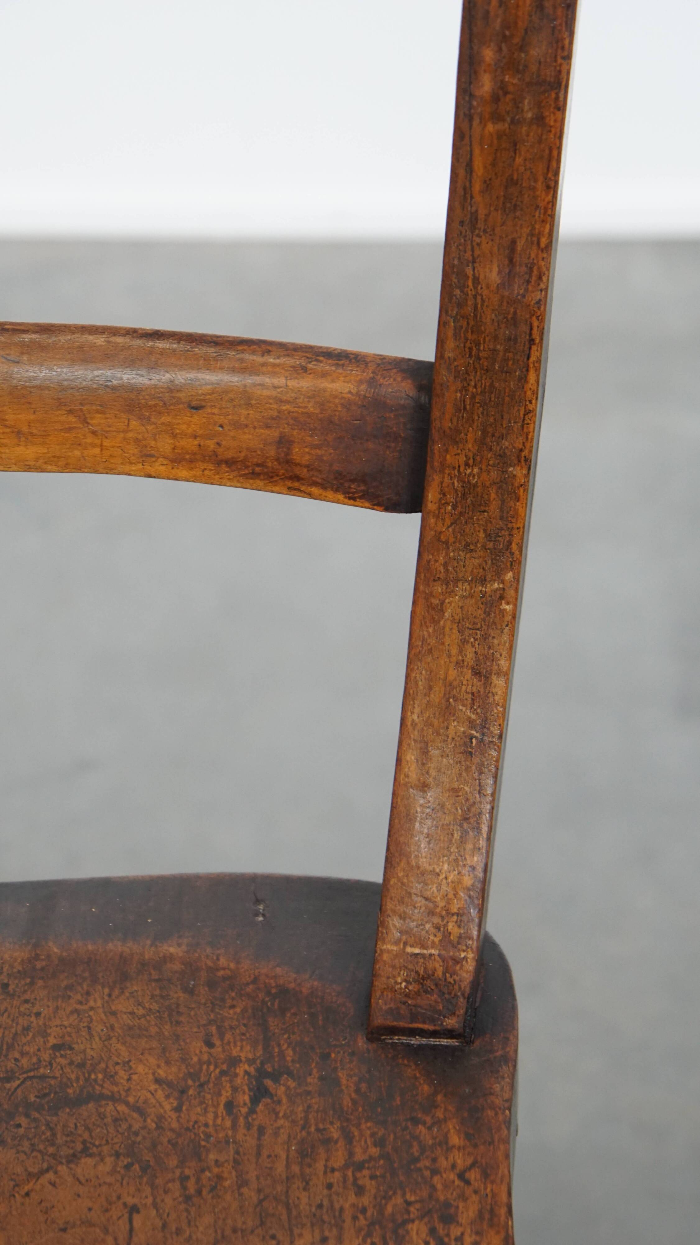 Set of 8 Antique English Oxford Dining / Kitchen Chairs