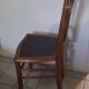 Wooden chair bistro restyled seat black