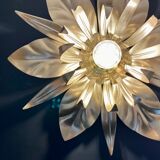 Vintage wall lamp golden leaves