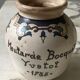 Old mustard pot with floral decoration Digoin