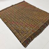 6x7 Turkish Vintage Kilim Rug, 180x207Cm
