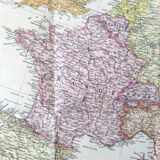 Vintage map Europe 98x74cm