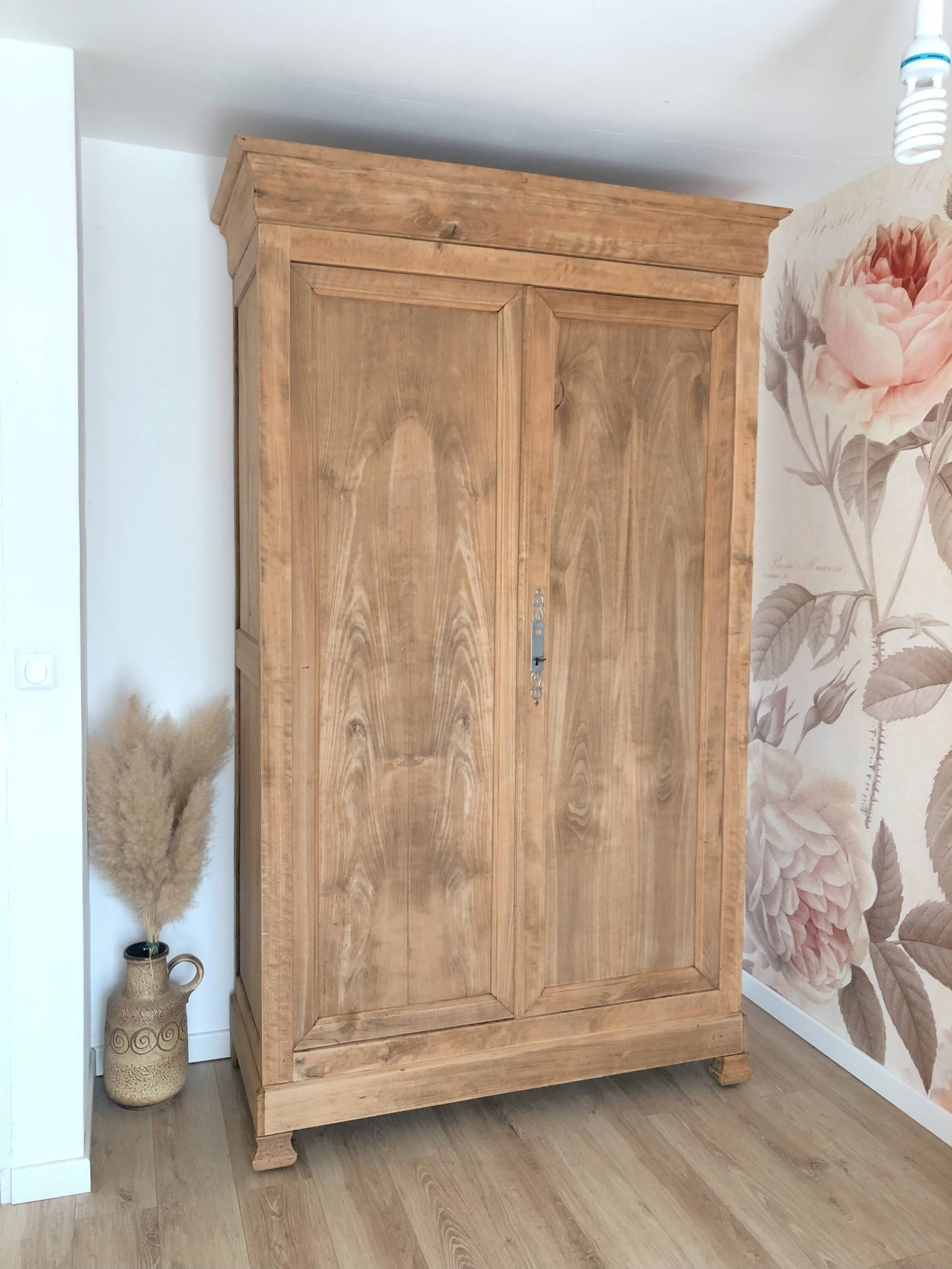 Large walnut wardrobe