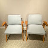 Armchairs model 366 "Bunny" by J. Chierowski vintage